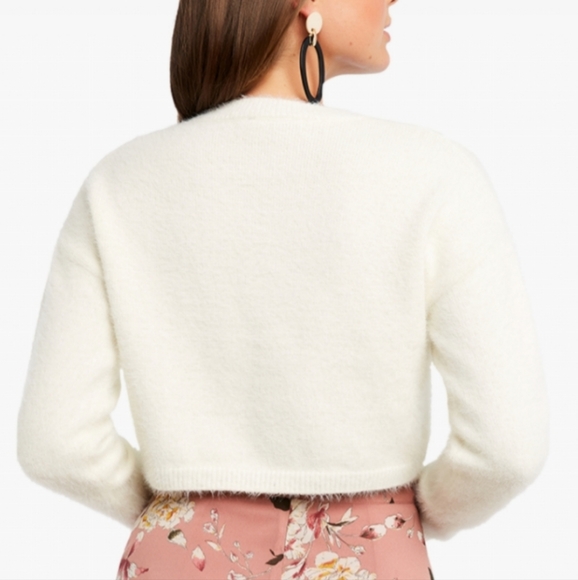 NWT Bardot Fluffy Cropped Knit Sweater S - Picture 10 of 11
